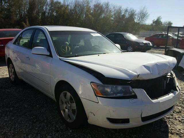 5NPET46F38H329886 - 2008 HYUNDAI SONATA GLS WHITE photo 1