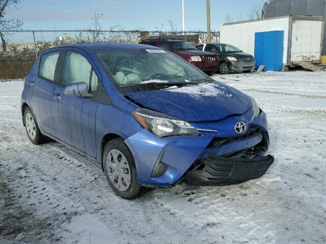 VNKKTUD34JA087027 - 2018 TOYOTA YARIS L BLUE photo 1