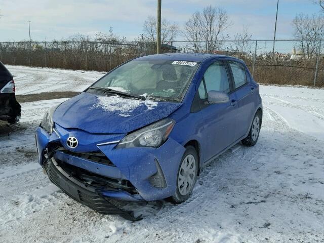 VNKKTUD34JA087027 - 2018 TOYOTA YARIS L BLUE photo 2