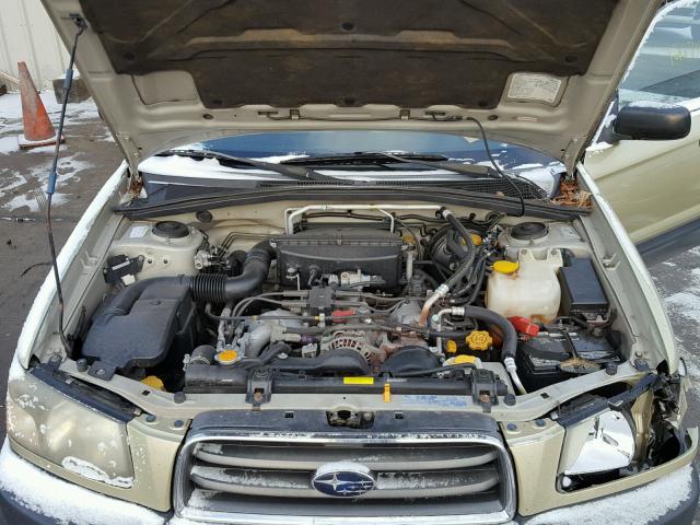 JF1SG63684G738011 - 2004 SUBARU FORESTER 2 GOLD photo 7