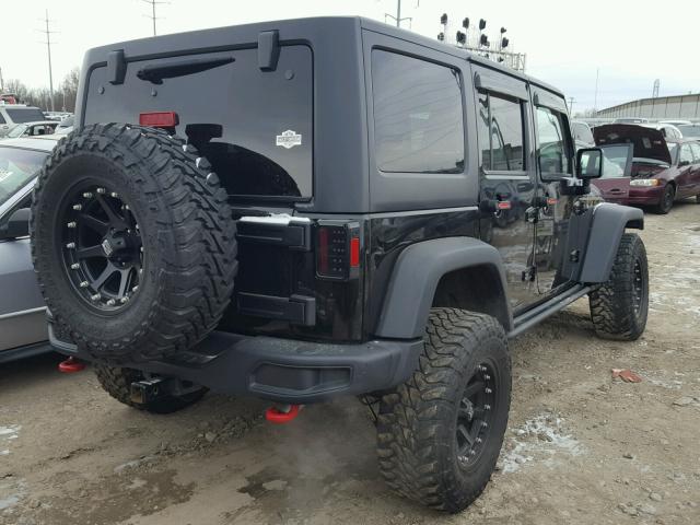 1C4BJWFG7FL666583 - 2015 JEEP WRANGLER U BLACK photo 4