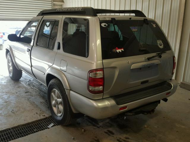 JN8DR09Y12W714109 - 2002 NISSAN PATHFINDER SILVER photo 3