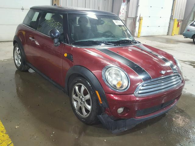 WMWMF33578TT63654 - 2008 MINI COOPER MAROON photo 1