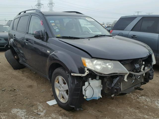 JA4MT31X77Z012569 - 2007 MITSUBISHI OUTLANDER BLACK photo 1