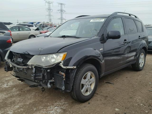 JA4MT31X77Z012569 - 2007 MITSUBISHI OUTLANDER BLACK photo 2