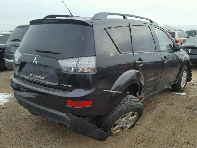 JA4MT31X77Z012569 - 2007 MITSUBISHI OUTLANDER BLACK photo 4