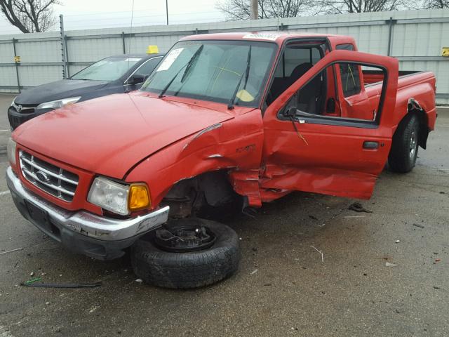 1FTYR44V53PA45856 - 2003 FORD RANGER SUP RED photo 2