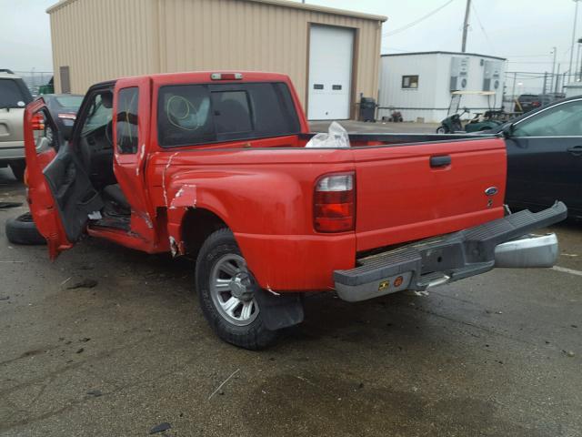 1FTYR44V53PA45856 - 2003 FORD RANGER SUP RED photo 3