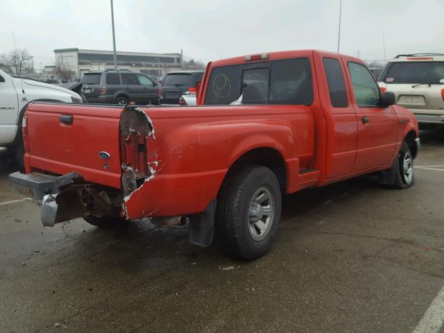 1FTYR44V53PA45856 - 2003 FORD RANGER SUP RED photo 4