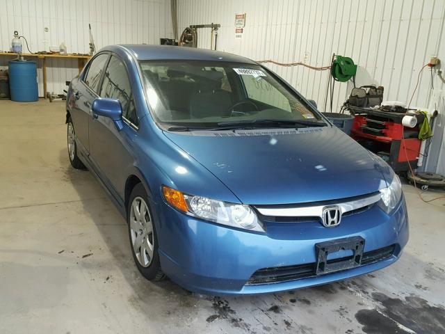 1HGFA16528L062074 - 2008 HONDA CIVIC LX BLUE photo 1