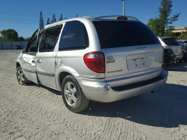 1D4GP45R25B428658 - 2005 DODGE CARAVAN SX GRAY photo 3