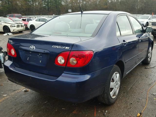 1NXBR32E56Z736549 - 2006 TOYOTA COROLLA CE BLUE photo 4