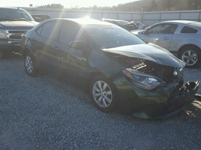 5YFBURHE3EP025327 - 2014 TOYOTA COROLLA L GREEN photo 1