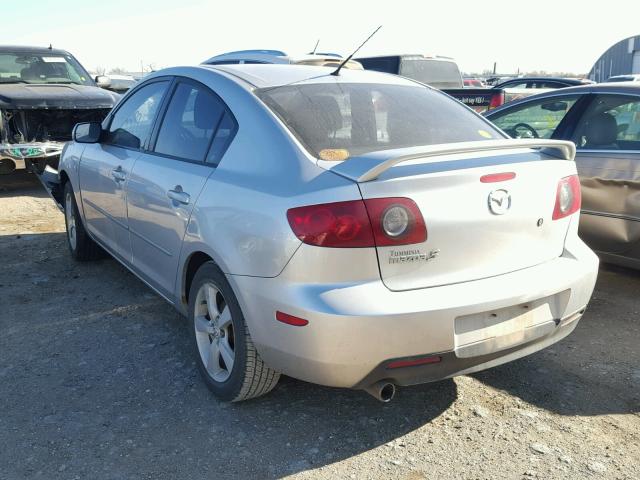 JM1BK12F061486614 - 2006 MAZDA 3 I SILVER photo 3