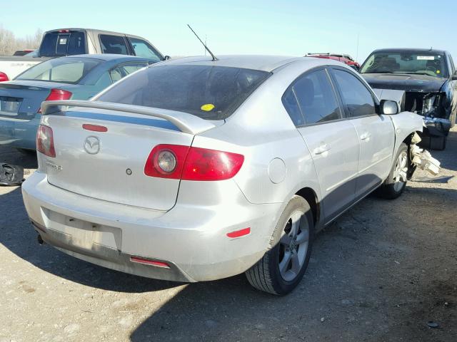 JM1BK12F061486614 - 2006 MAZDA 3 I SILVER photo 4