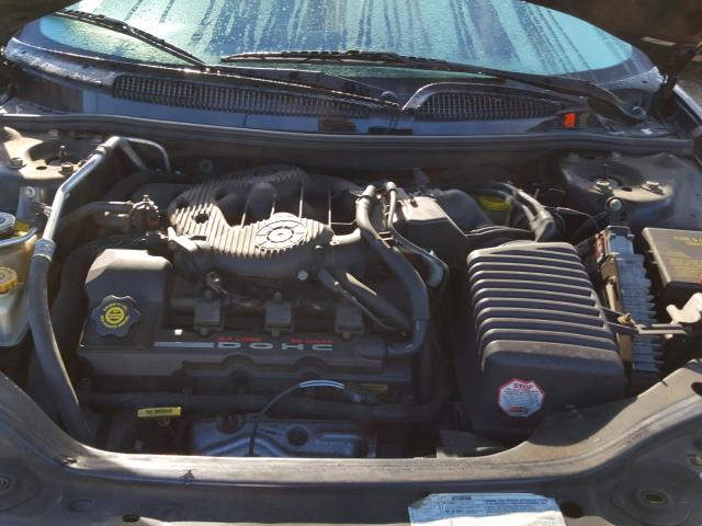 1C3EL65U91N678878 - 2001 CHRYSLER SEBRING LI BLACK photo 7