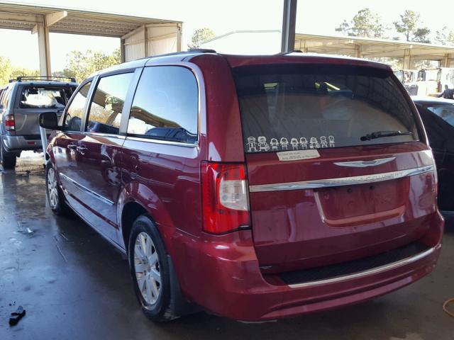 2C4RC1BG3DR604507 - 2013 CHRYSLER TOWN & COU RED photo 3