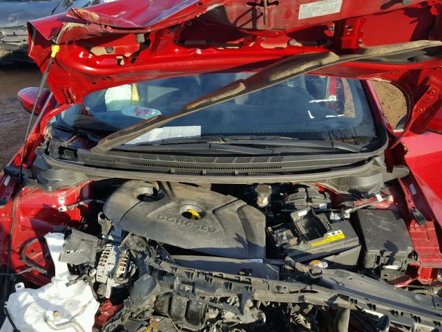 KNAFX4A64F5399844 - 2015 KIA FORTE LX RED photo 7