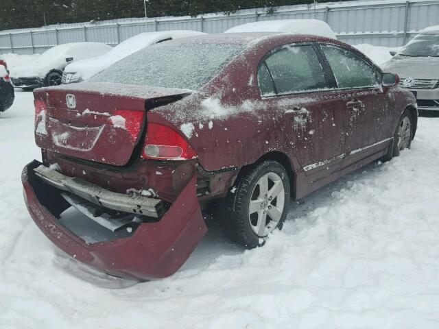 2HGFA16576H003810 - 2006 HONDA CIVIC LX RED photo 4