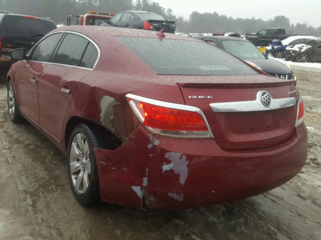 1G4GC5EC5BF272514 - 2011 BUICK LACROSSE C RED photo 3