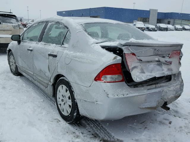 2HGFA15259H014087 - 2009 HONDA CIVIC DX SILVER photo 3