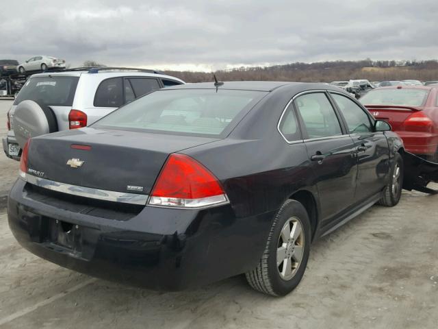 2G1WB5EK6A1149670 - 2010 CHEVROLET IMPALA LT BLACK photo 4