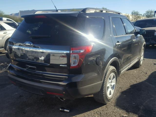 1FM5K8B88EGA20380 - 2014 FORD EXPLORER BLACK photo 4