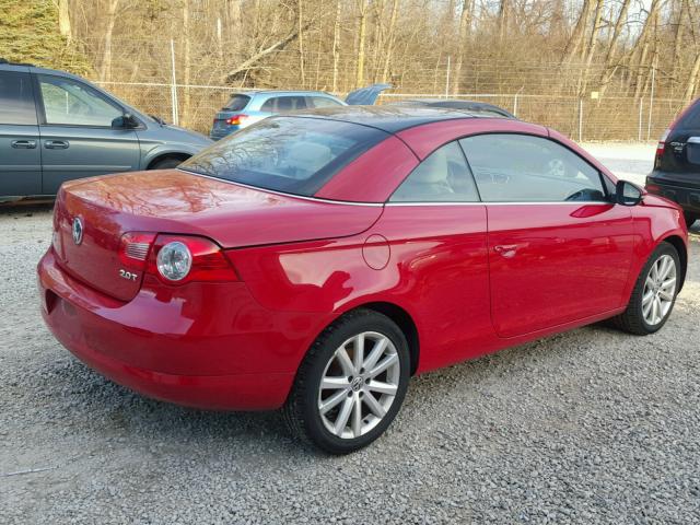 WVWBW7AH4BV002960 - 2011 VOLKSWAGEN EOS KOMFOR RED photo 4