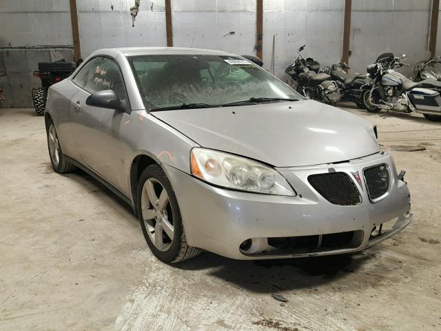 1G2ZH35N274140645 - 2007 PONTIAC G6 GT SILVER photo 1