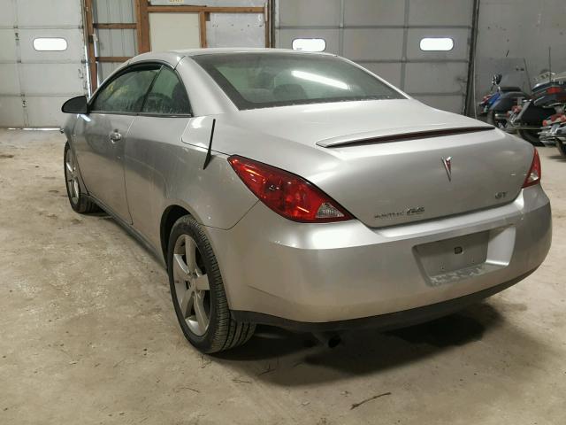 1G2ZH35N274140645 - 2007 PONTIAC G6 GT SILVER photo 3