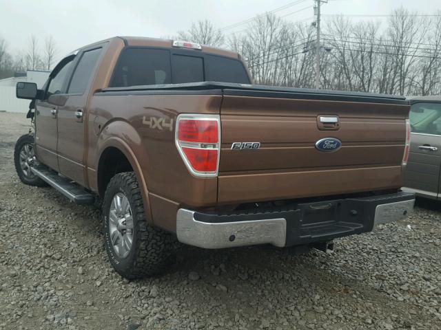 1FTFW1ET1BFB36252 - 2011 FORD F150 SUPER BROWN photo 3