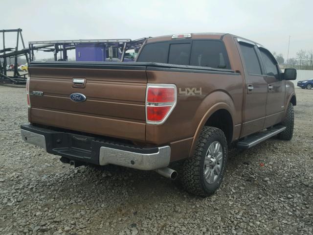 1FTFW1ET1BFB36252 - 2011 FORD F150 SUPER BROWN photo 4