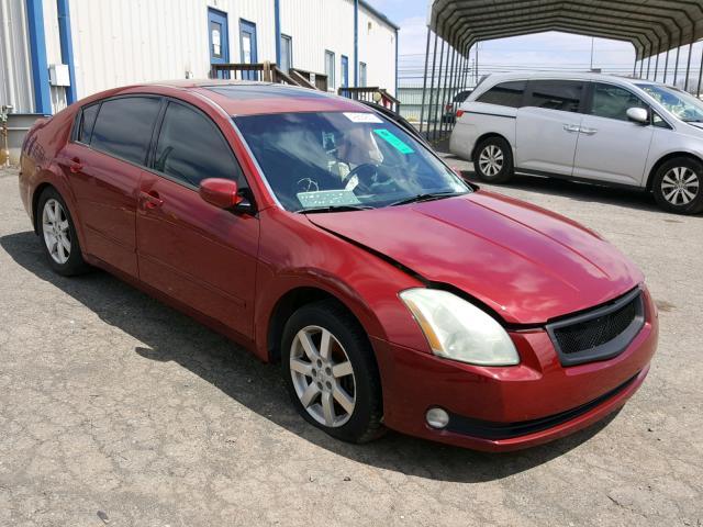 1N4BA41E94C873490 - 2004 NISSAN MAXIMA SE RED photo 1