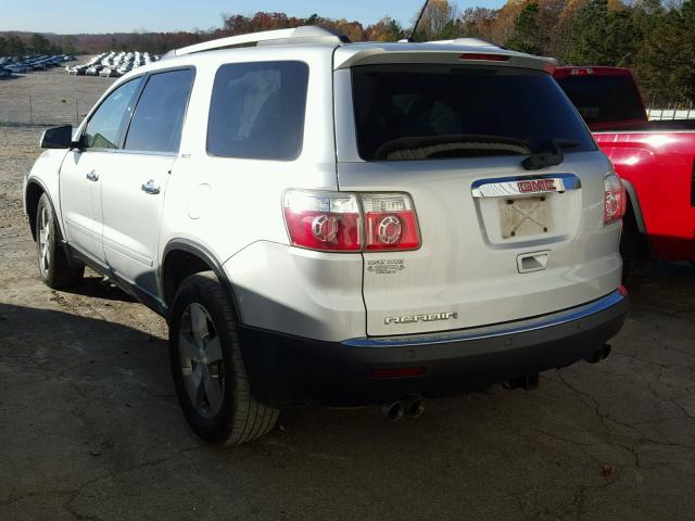 1GKLRMED0AJ132746 - 2010 GMC ACADIA SLT SILVER photo 3