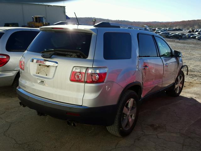 1GKLRMED0AJ132746 - 2010 GMC ACADIA SLT SILVER photo 4