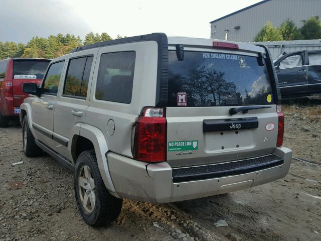 1J8HG48KX8C196754 - 2008 JEEP COMMANDER SILVER photo 3