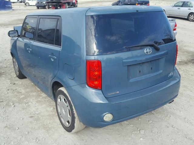 JTLKE50E091094525 - 2009 TOYOTA SCION XB BLUE photo 3