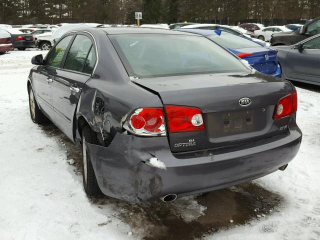 KNAGE124375141855 - 2007 KIA OPTIMA LX GRAY photo 3