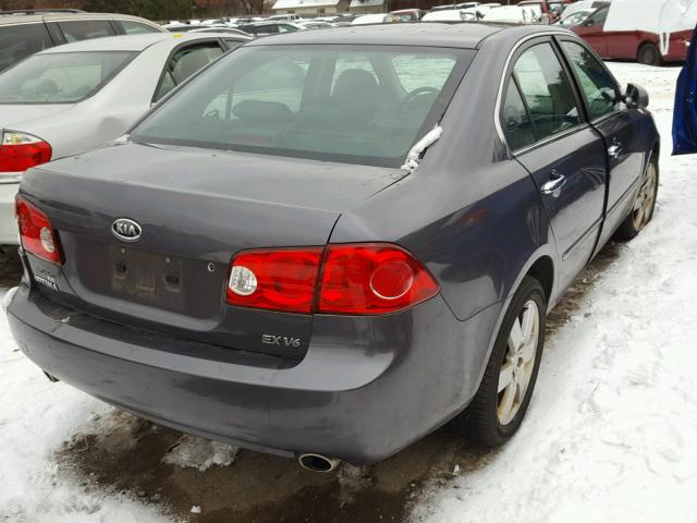 KNAGE124375141855 - 2007 KIA OPTIMA LX GRAY photo 4