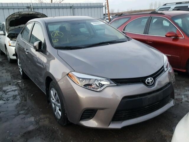 2T1BURHE9EC111869 - 2014 TOYOTA COROLLA L GRAY photo 1