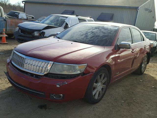 3LNHM26T28R632221 - 2008 LINCOLN MKZ RED photo 2