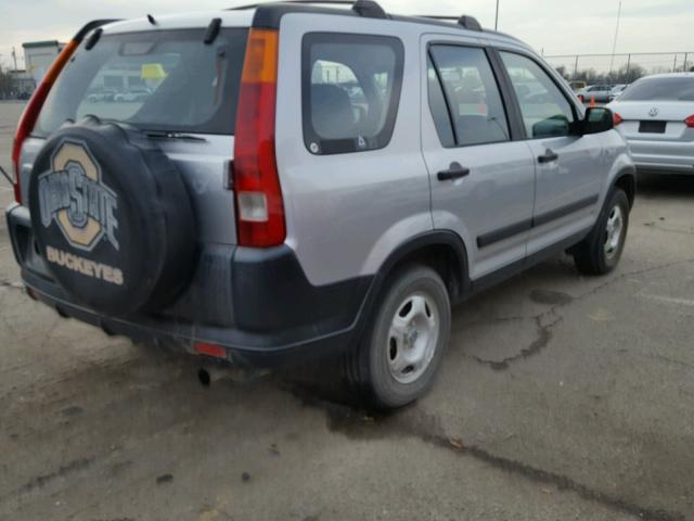 JHLRD78483C010597 - 2003 HONDA CR-V LX SILVER photo 4