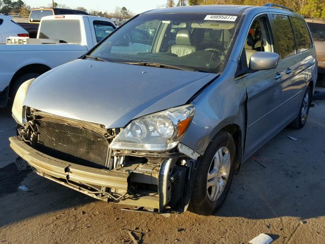 5FNRL38716B040597 - 2006 HONDA ODYSSEY EX GRAY photo 2