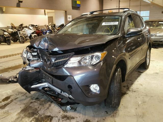 JTMRFREV7DD045353 - 2013 TOYOTA RAV4 XLE BLACK photo 2