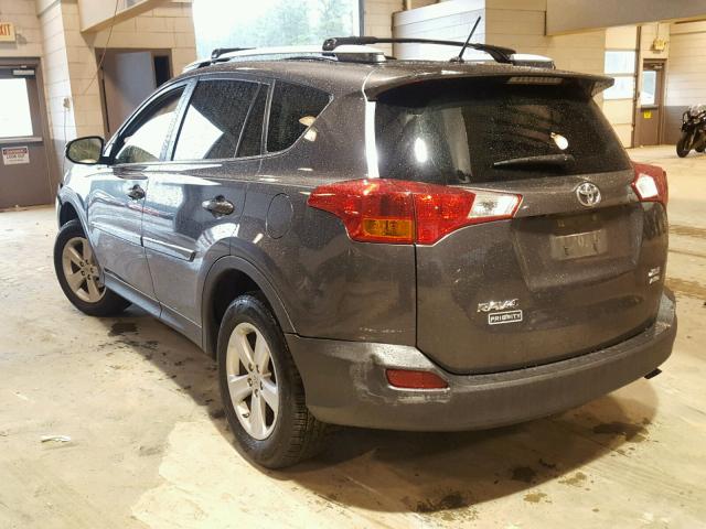 JTMRFREV7DD045353 - 2013 TOYOTA RAV4 XLE BLACK photo 3