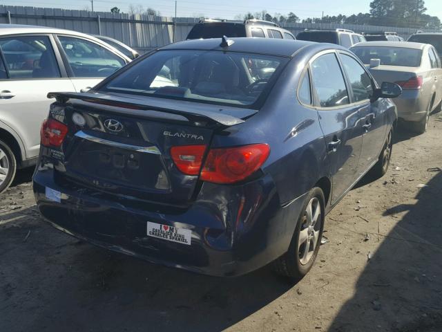 KMHDU4AD9AU994779 - 2010 HYUNDAI ELANTRA BL BLUE photo 4