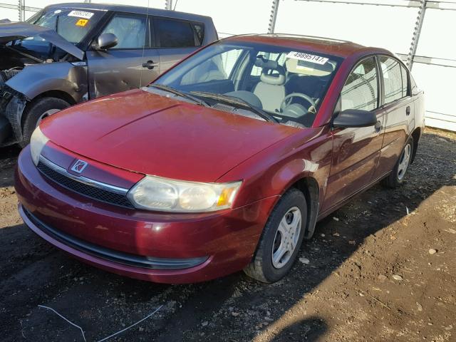 1G8AG52F14Z204266 - 2004 SATURN ION LEVEL RED photo 2