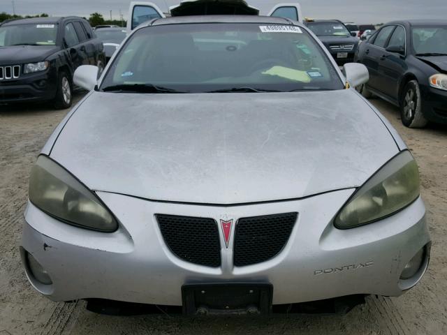 2G2WP522341134260 - 2004 PONTIAC GRAND PRIX SILVER photo 9