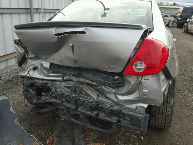 1G2ZG57N384278224 - 2008 PONTIAC G6 BASE SILVER photo 9