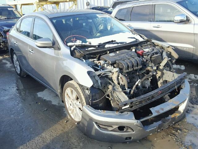 3N1AB7AP4DL623605 - 2013 NISSAN SENTRA S GRAY photo 1